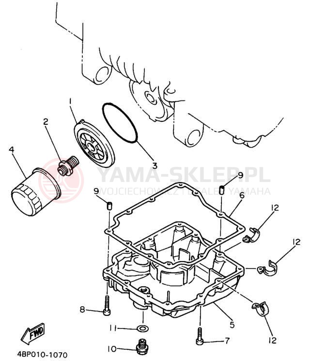 Schemat "Filtr oleju" do Yamaha SECA II XJ600SFC/XJ600SF