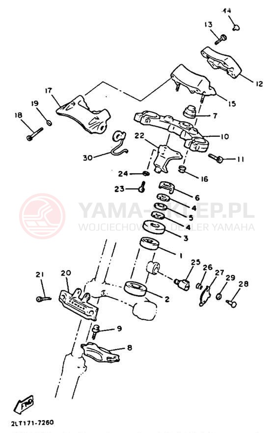 Schemat "Półki zawieszenia" do Yamaha V-MAX 1200 VMX12D/VMX12DC