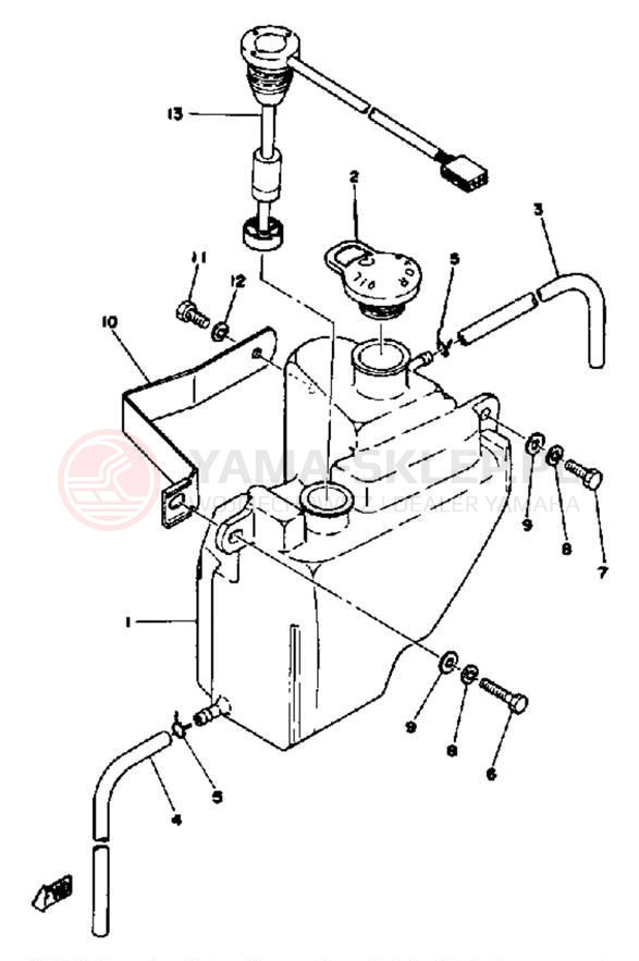 Schemat "Miska olejowa" do Yamaha DT100G