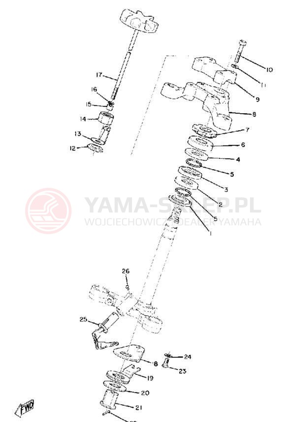 Schemat "Półki zawieszenia" do Yamaha CS5