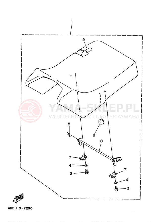 Schemat "siedzenie" do Yamaha TIMBERWOLF 4WD YFB250FWJ