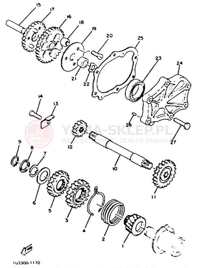 Schemat "rozrusznik" do Yamaha XS650SK
