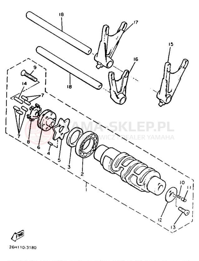 Schemat "Wodziki, automat" do Yamaha VENTURE ROYAL XVZ13DUC/XVZ13DU
