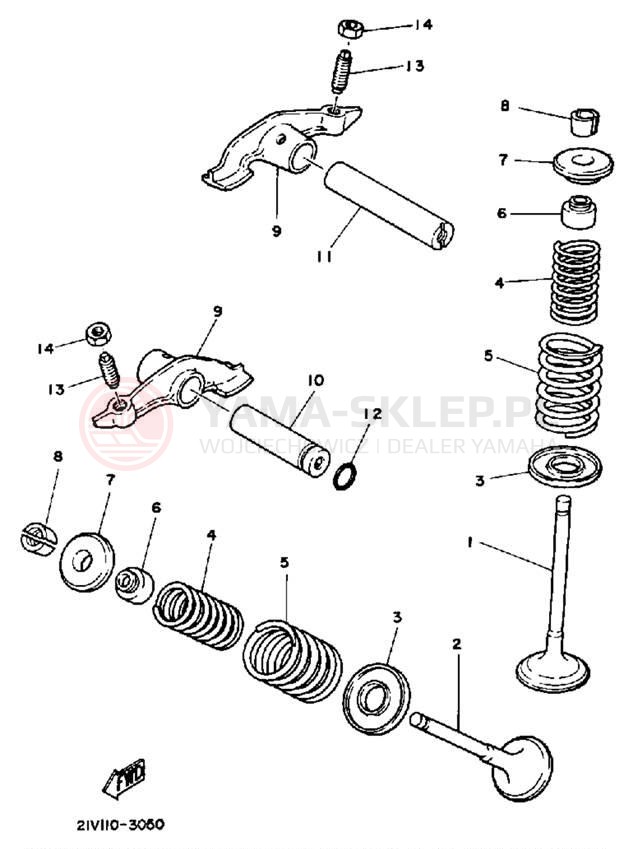 Schemat "zawory" do Yamaha YTM200L YTM200K