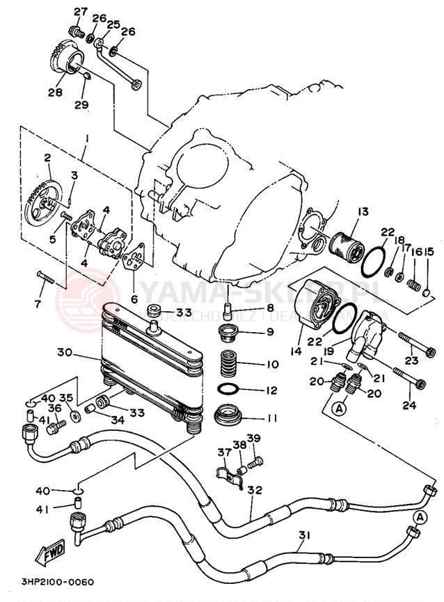 Schemat "Pompa olejowa" do Yamaha MOTO-4 YFM350ERF