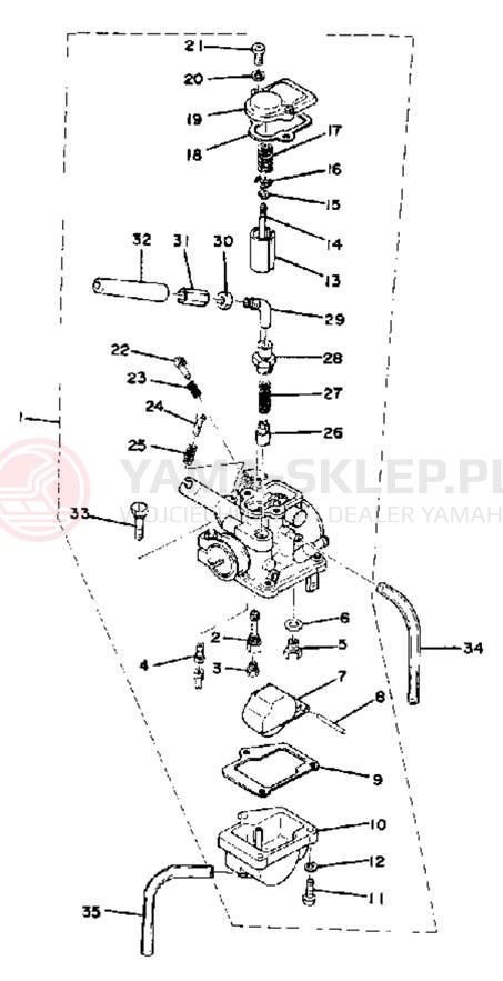Schemat "Gaźnik" do Yamaha LB802AC