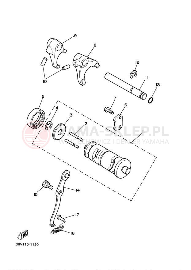 Schemat "Wodziki, automat" do Yamaha Y-ZINGER PW80M1