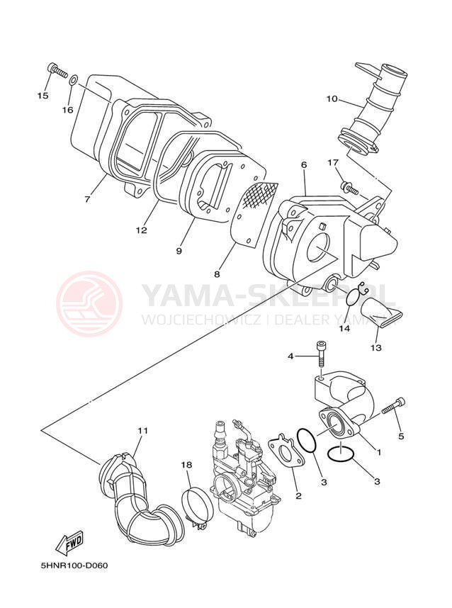 Schemat "Wtrysk paliwa" do Yamaha TT-R90E TTR90ET