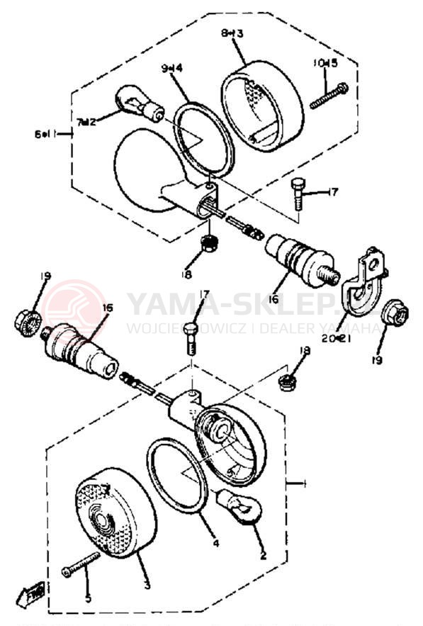 Schemat "kierunkowskazy" do Yamaha XJ550J