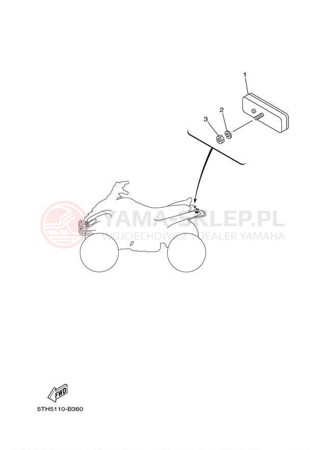 Schemat "układ elektryczny" do Yamaha RAPTOR 50 YFM50S