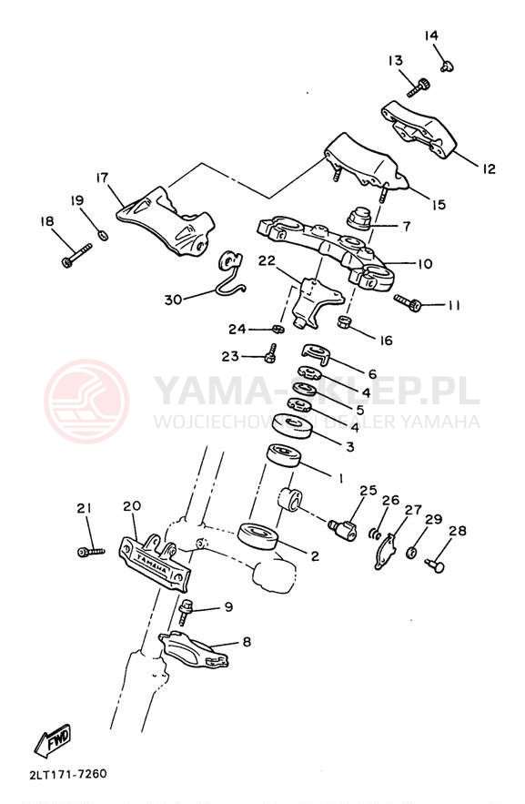 Schemat "Półki zawieszenia" do Yamaha V-MAX 1200 VMX12JC/VMX12J