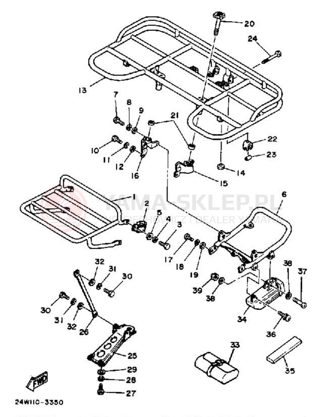 Schemat "zderzak" do Yamaha YTM200EL