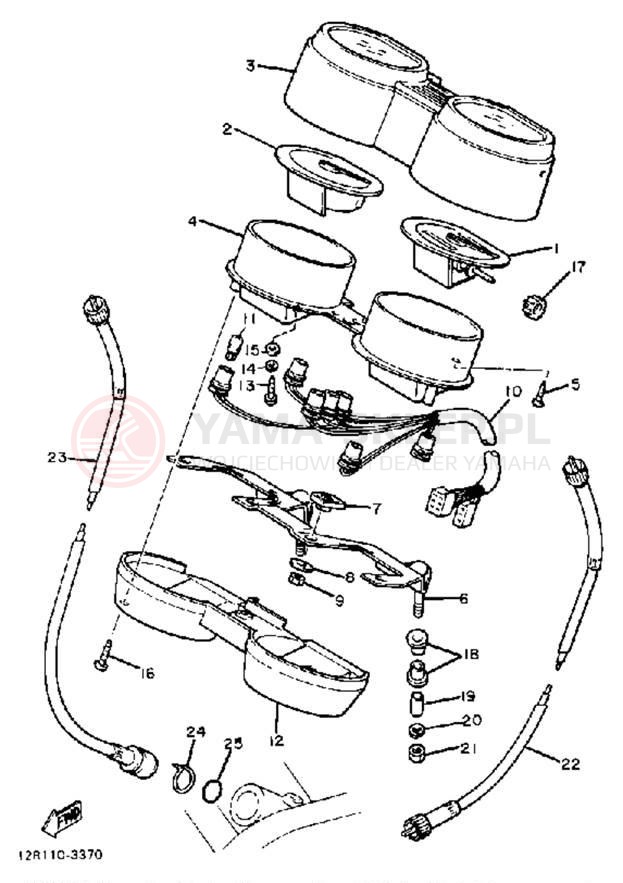 Schemat "Przędkościomierz" do Yamaha XS400K