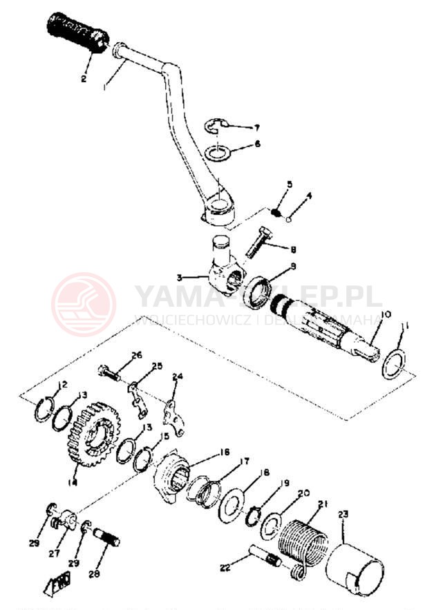 Schemat "rozrusznik" do Yamaha SC500A