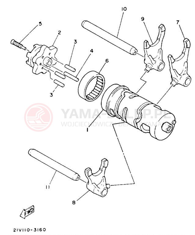 Schemat "Wodziki, automat" do Yamaha YTM225DXL