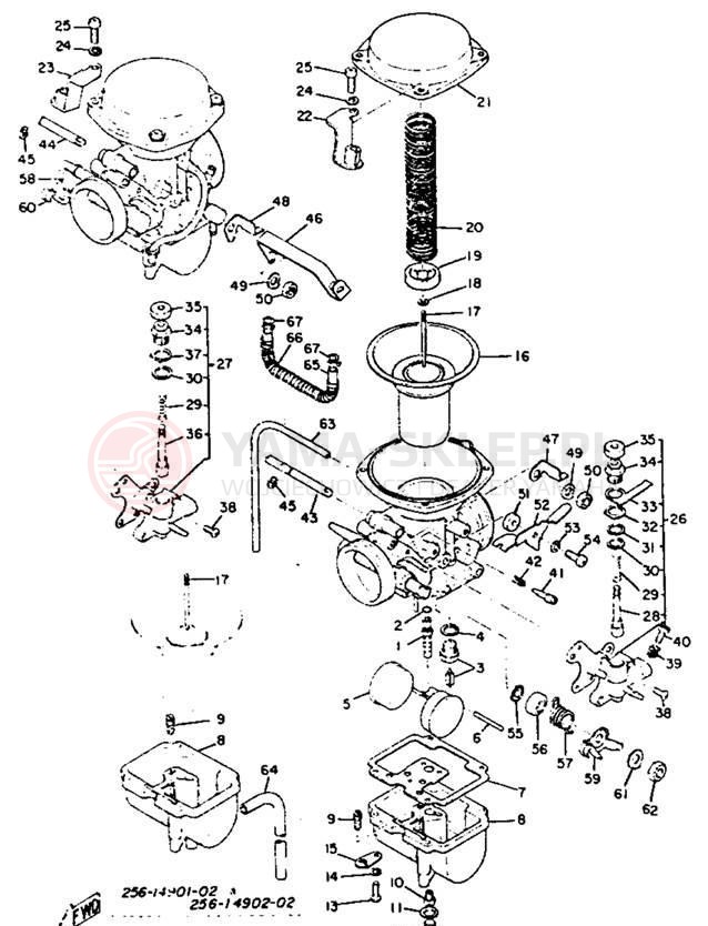 Schemat "Gaźnik" do Yamaha XS1B