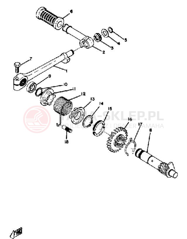 Schemat "kopniak" do Yamaha AT3_CT3 CT3/AT3