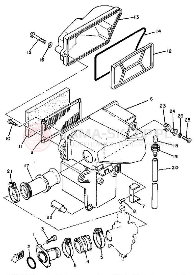 Schemat "Wtrysk paliwa" do Yamaha SR185H