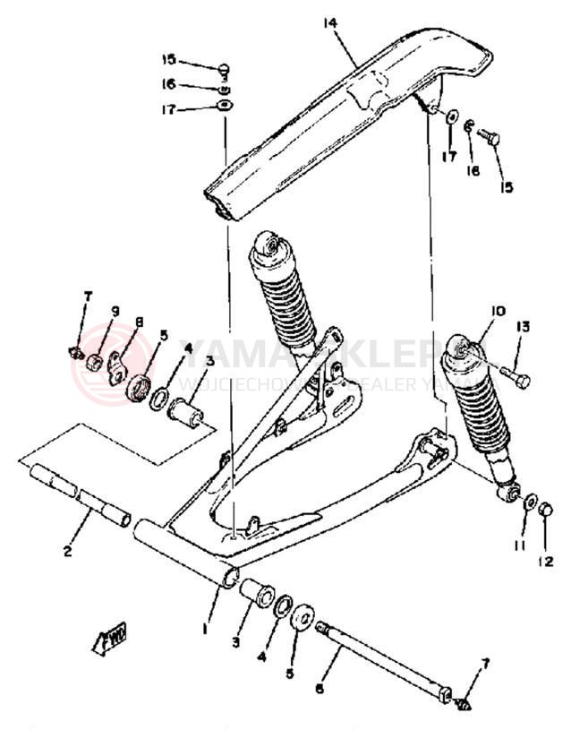 Schemat "wahacz" do Yamaha XS400F