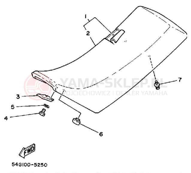 Schemat "siedzenie" do Yamaha BIG WHEEL ELEC START BW200ES