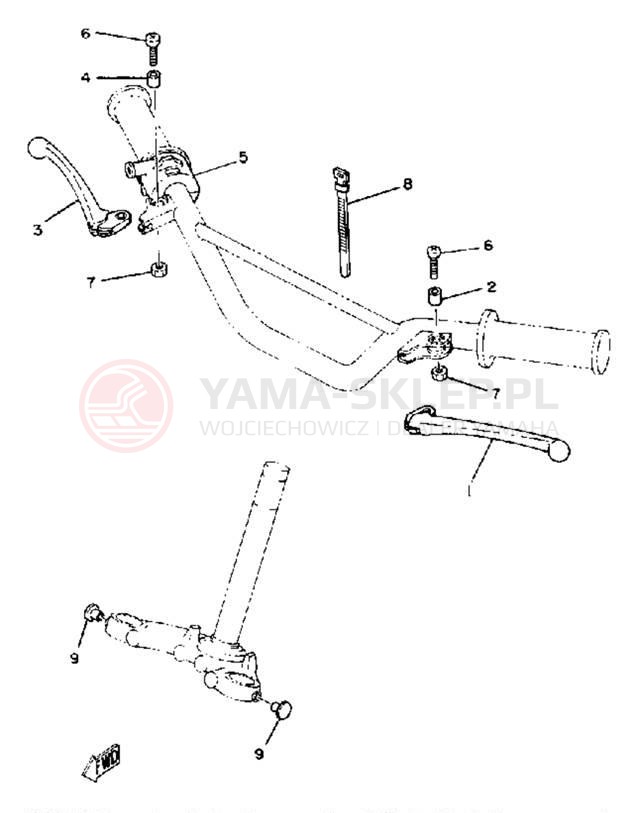 Schemat "układ elektryczny" do Yamaha MX80G