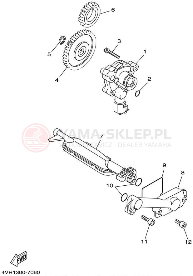 Schemat "Pompa olejowa" do Yamaha V-STAR CUSTOM XVS650NC/XVS650N