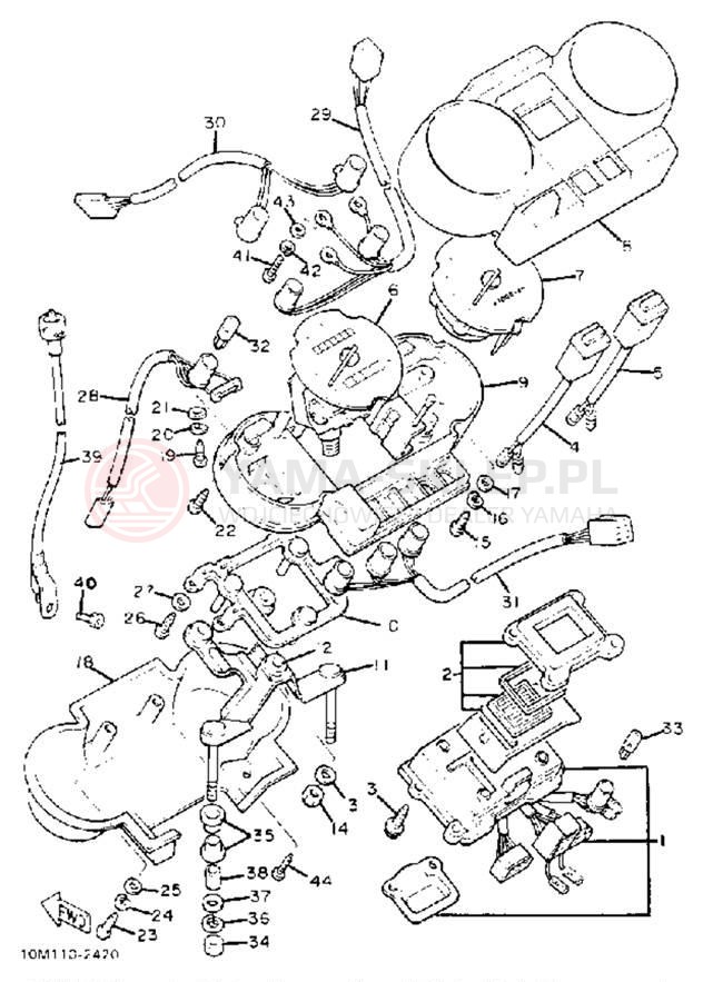 Schemat "Przędkościomierz" do Yamaha XJ1100J