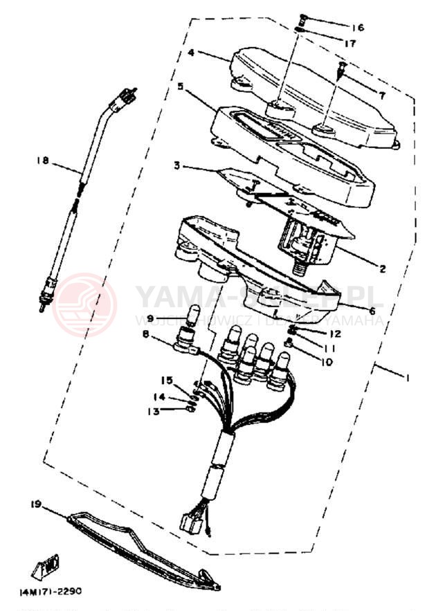 Schemat "licznik" do Yamaha CV80K