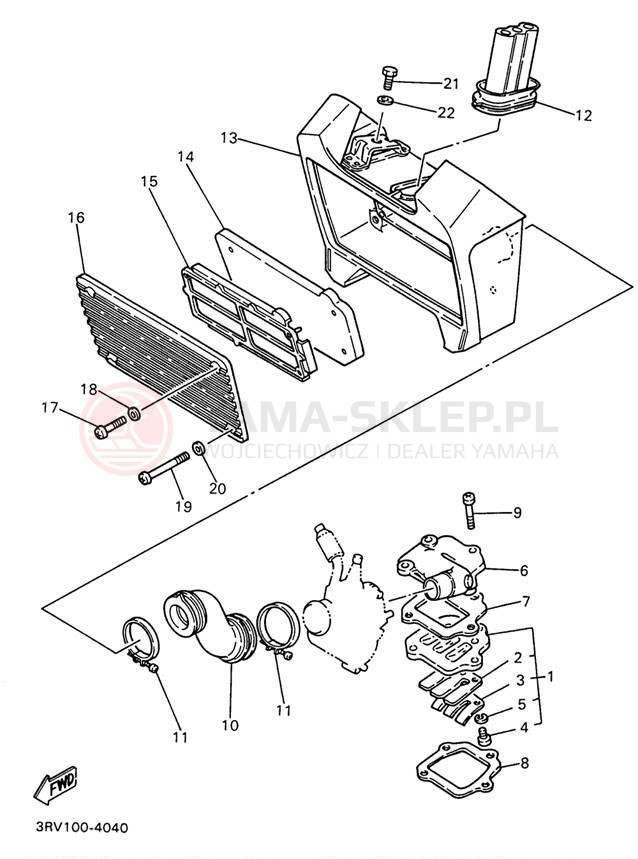 Schemat "Wtrysk paliwa" do Yamaha Y-ZINGER PW80J