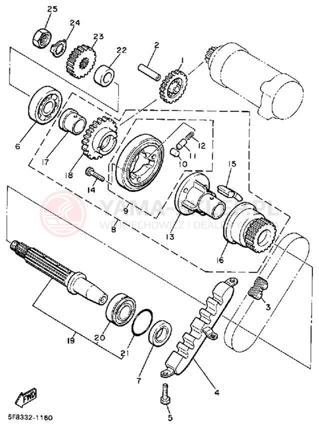 Schemat "rozrusznik" do Yamaha RADIAN YX600W/YX600WC
