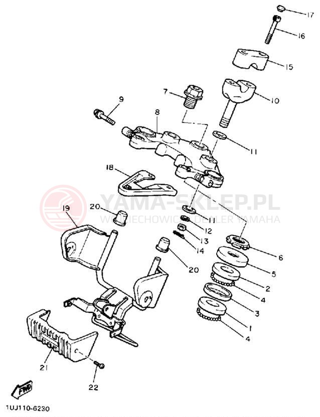 Schemat "Półki zawieszenia" do Yamaha RADIAN YX600A/YX600AC