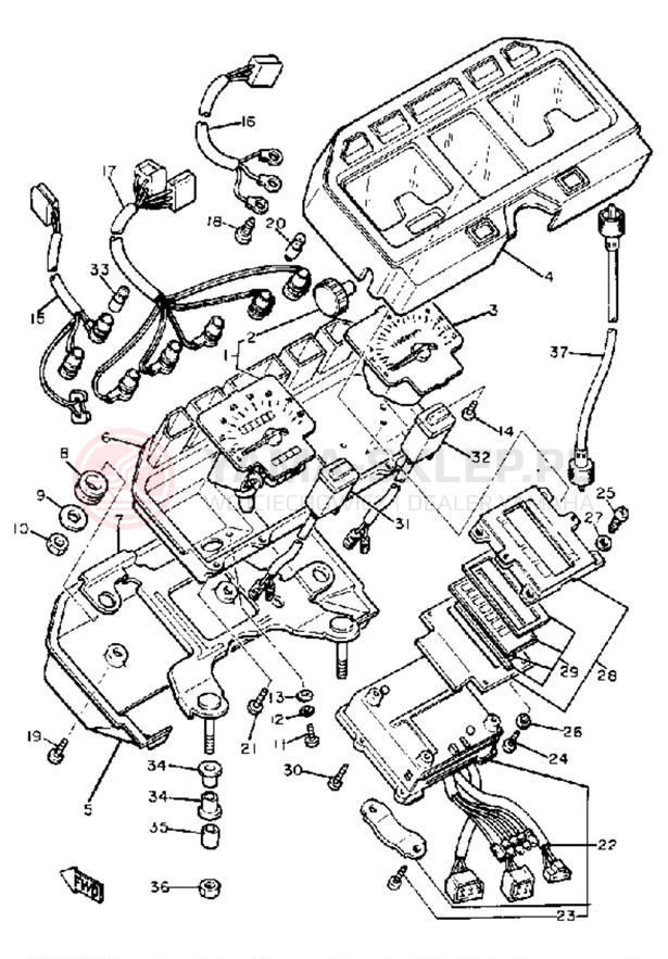Schemat "licznik" do Yamaha XJ750RH