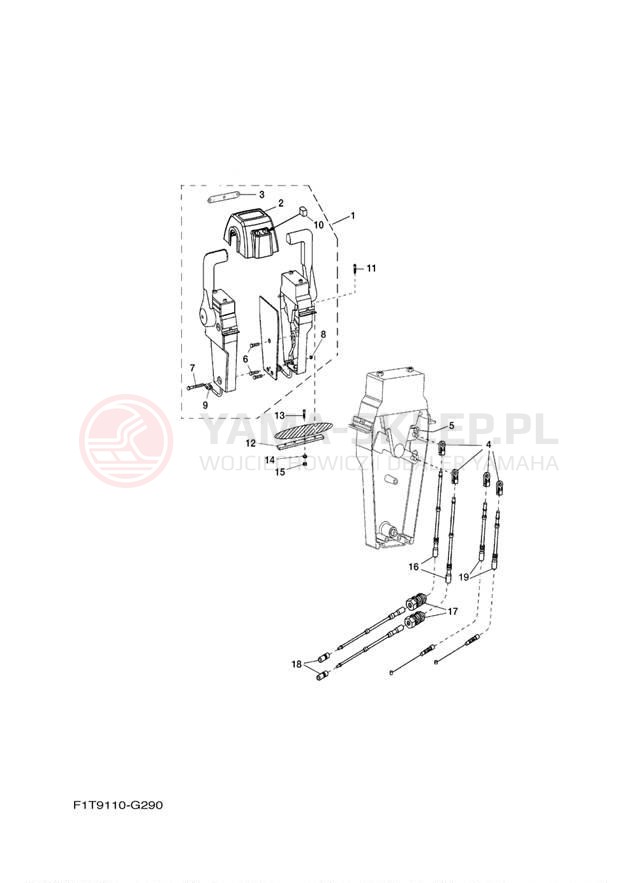 Schemat "Układ chlodzenia" do Yamaha SX210 FRT1100BG/FRT1100CG