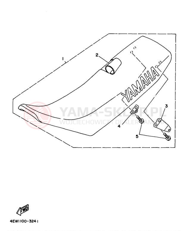 Schemat "siedzenie" do Yamaha WR250ZJ