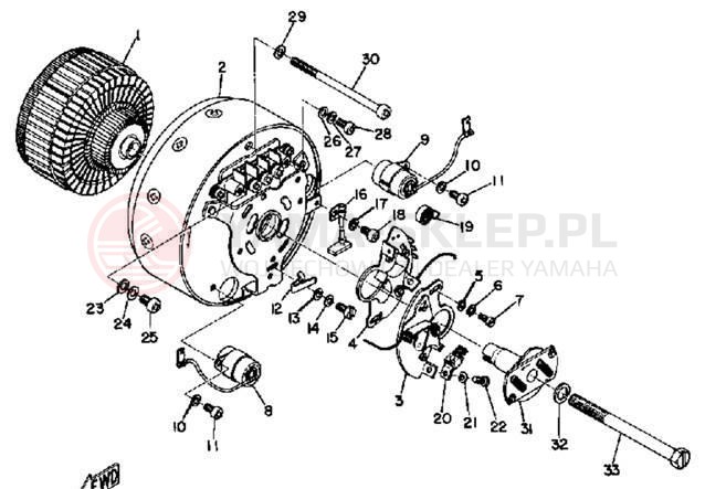 Schemat "rozrusznik" do Yamaha CS3B/CS3C