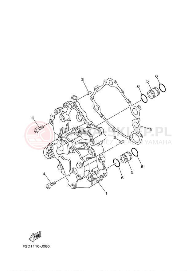 Schemat "Pompa olejowa" do Yamaha 242 LIMITED SXT1800JK