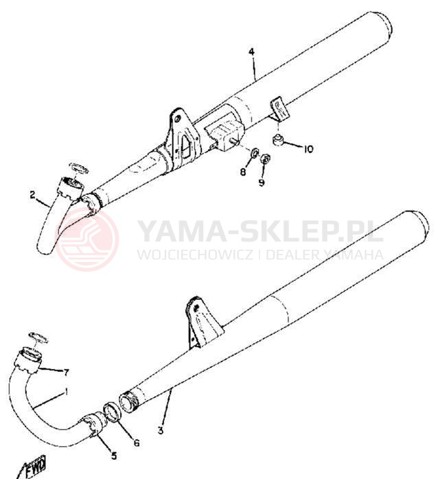 Schemat "tłumik" do Yamaha CS3B/CS3C