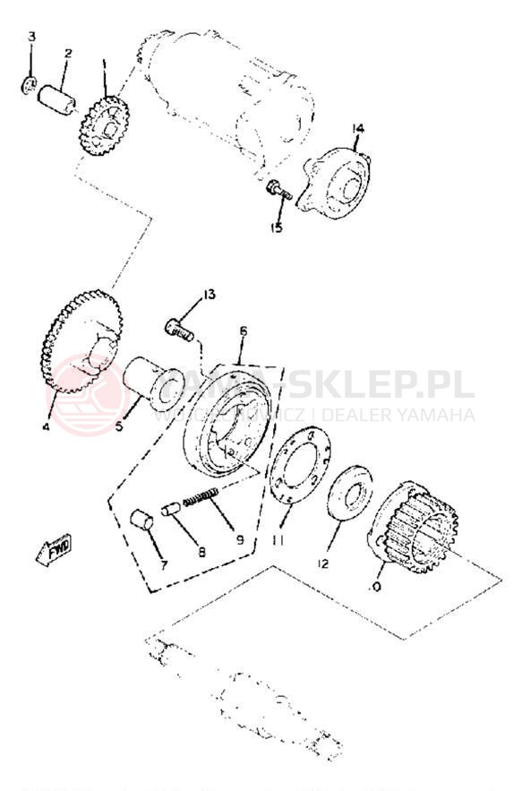 Schemat "rozrusznik" do Yamaha XS1100LH