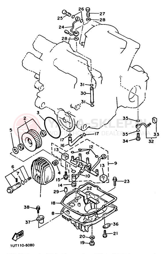 Schemat "Filtr oleju" do Yamaha XVZ13DB/XVZ13DBC