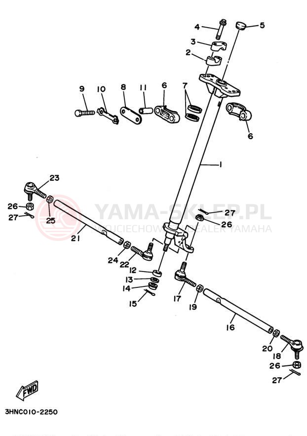Schemat "Półki zawieszenia" do Yamaha BIG BEAR 4WD YFM350FWF