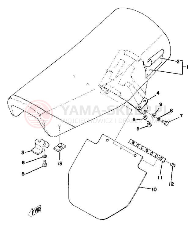 Schemat "siedzenie" do Yamaha IT400C