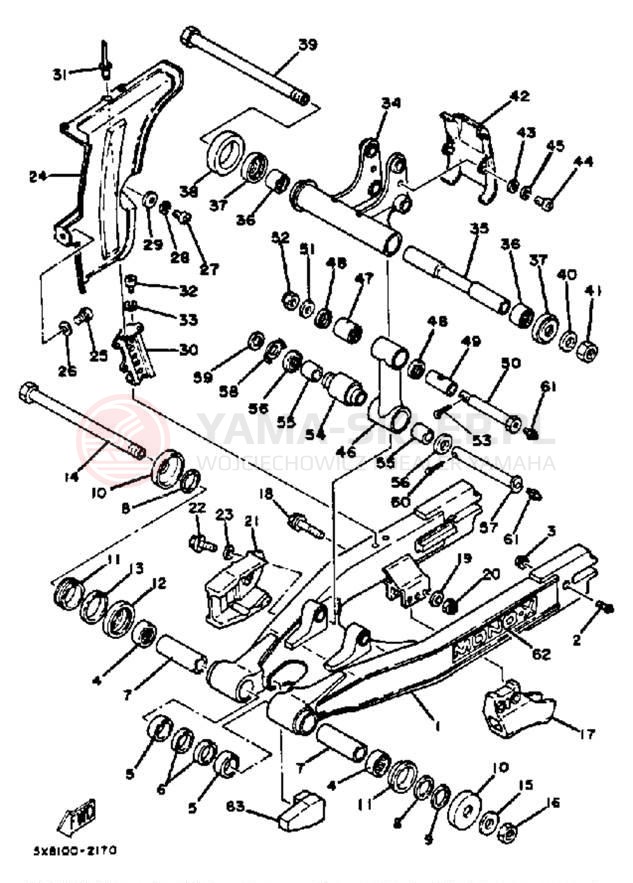 Schemat "wahacz" do Yamaha IT175J