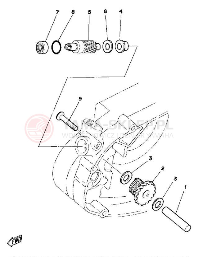 Schemat "Tryby licznika" do Yamaha DT125H