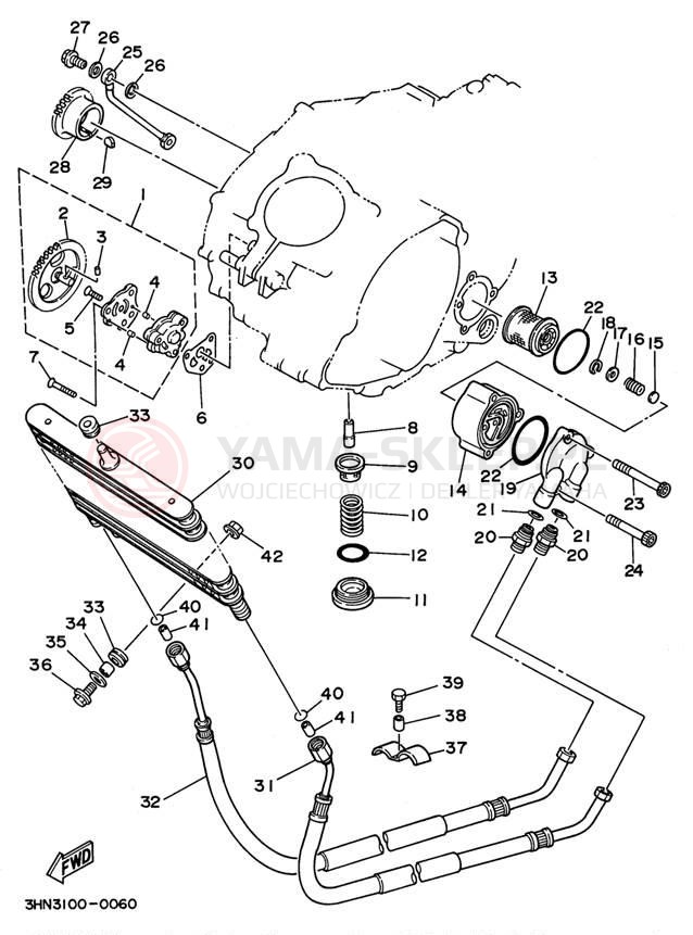 Schemat "Pompa olejowa" do Yamaha BIG BEAR 4WD YFM350FWH_