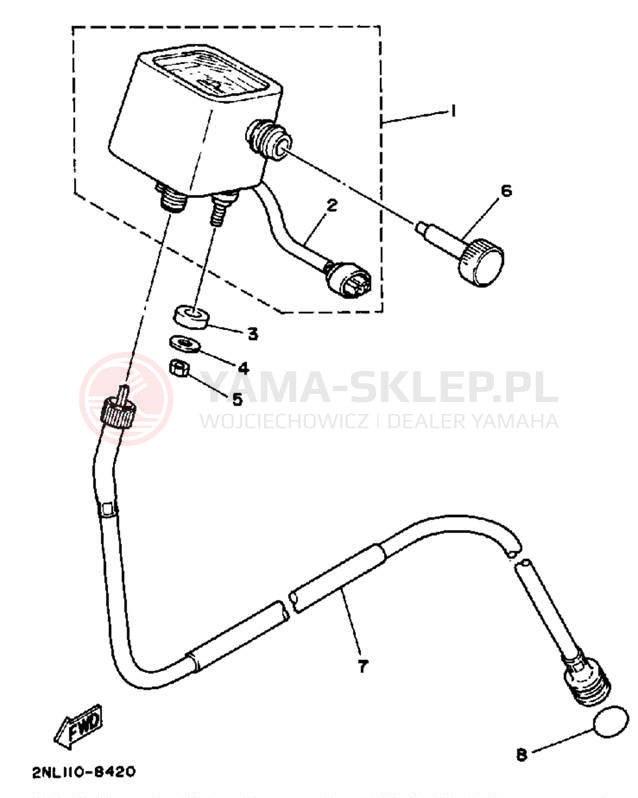 Schemat "licznik" do Yamaha TERRA PRO YFP350U