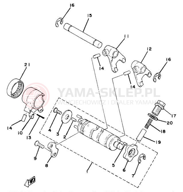 Schemat "Wodziki, automat" do Yamaha YZ80H