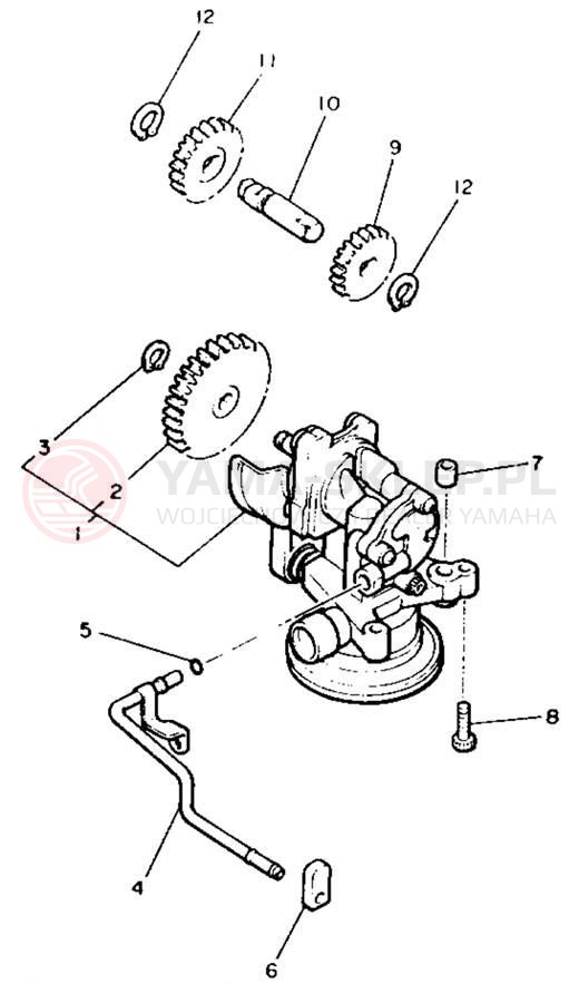 Schemat "Pompa olejowa" do Yamaha V-MAX 1200 VMX12E/VMX12EC