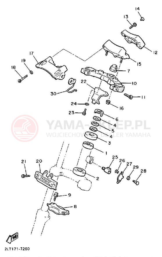 Schemat "Półki zawieszenia" do Yamaha V-MAX 1200 VMX12W/VMX12WC