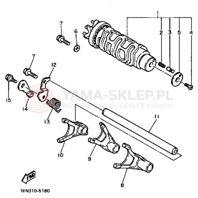 Schemat "Wodziki, automat" do Yamaha FAZER FZX700SC/FZX700S
