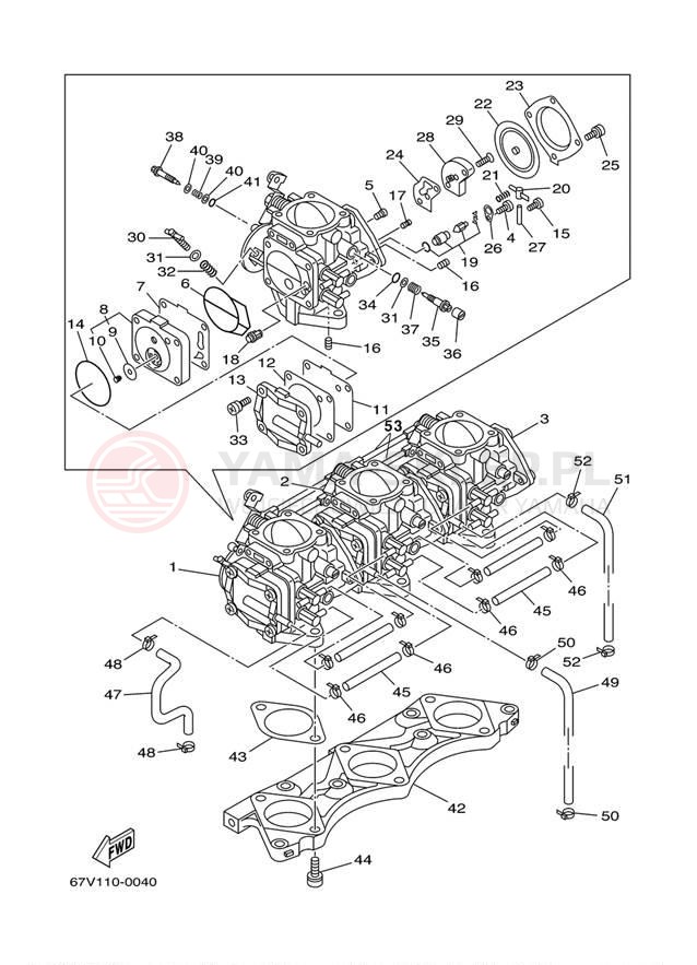Schemat "Gaźnik" do Yamaha LS2000 LST1200Y